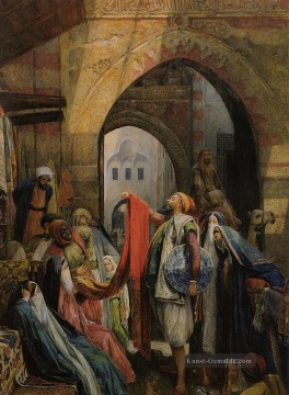 A Kairo Basar Oriental John Frederick Lewis Araber Ölgemälde